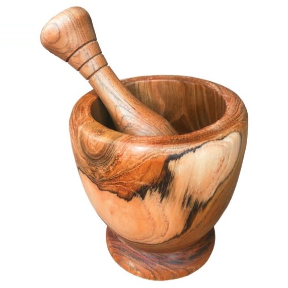 Wooden Mortar & Pestle