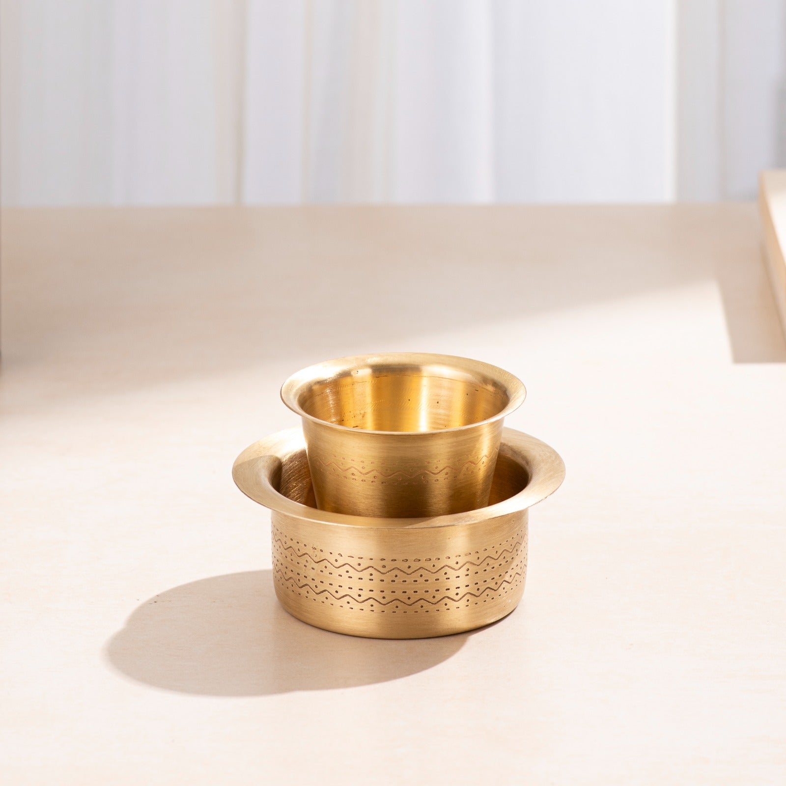 Brass Coffee Dabara Set